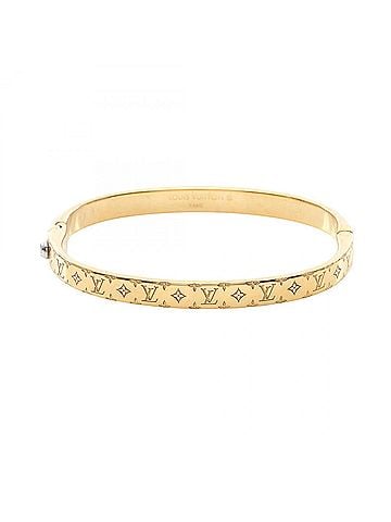 Louis Vuitton Louis Vuitton Nanogram Bracelet, Gold Plated (GP), Women's, Tone (view 1)