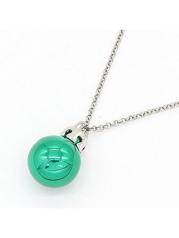 Balenciaga Balenciaga Necklace, Green Silver Metal Pendant, Ball Ornament, Women's/Men's, BALENCIAGA (view 1)