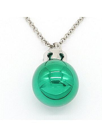 Balenciaga Balenciaga Necklace, Green Silver Metal Pendant, Ball Ornament, Women's/Men's, BALENCIAGA (view 2)