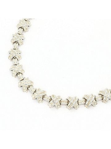 Tiffany & Co. Tiffany & Co. Signature Necklace, Sterling Silver 925 Choker, Women's. (view 1)