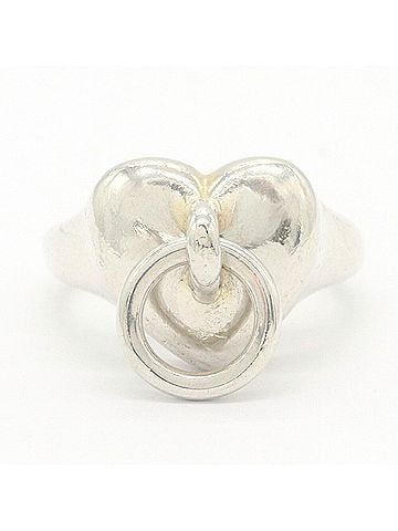 Tiffany & Co. Tiffany & Co. Heart Door Knocker Ring, Sterling Silver 925, Vintage Style, Ladies' Ring. (view 1)