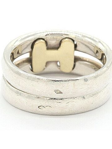 Hermès Hermes Olympus Ring, Sterling Silver (SV), Yellow Gold (YG), Hallmarked, Combination Women's. (view 2)