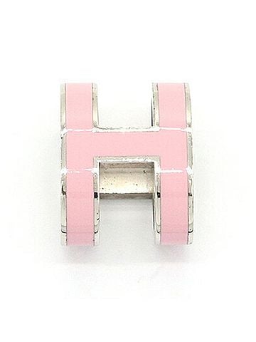 Hermès Hermes Pop H Pink Silver Metal Pendant Top Necklace for Women (view 2)