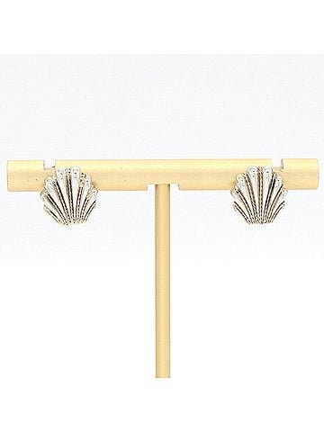 Tiffany & Co. Tiffany & Co. Earrings, Shell Design, Sterling Silver 925 Yellow Gold, Vintage Style, Ladies' Earrings (view 1)
