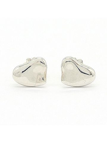 Tiffany & Co. Tiffany & Co. Elsa Peretti Full Heart Earrings, Sterling Silver 925, Women's Earrings. (view 1)