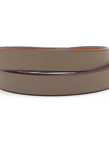 Hermès Hermes Mini Kelly Double Tour Bracelet H081182 Etoupe Veau Swift Metal Z Stamp Women's HERMES (view 2)