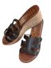 Sam Edelman Black Brown Wedges Size 9 - photo 1