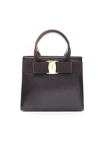Salvatore Ferragamo Salvatore Ferragamo Vara Ribbon Handbag, Leather, Women's, Brown, 21 4178 (view 1)