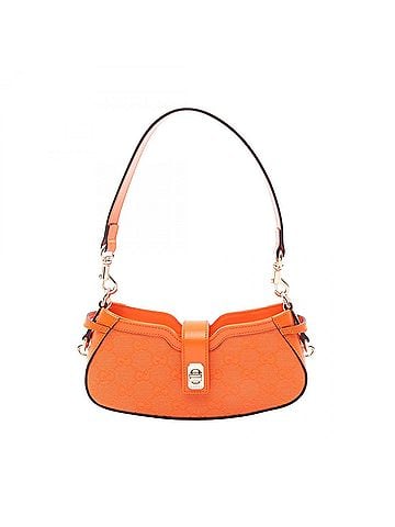 Gucci Gucci Moonside Mini GG Canvas Shoulder Bag Handbag Leather Women's Orange 786035 (view 1)