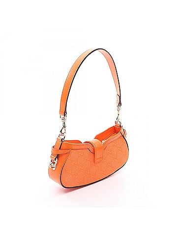 Gucci Gucci Moonside Mini GG Canvas Shoulder Bag Handbag Leather Women's Orange 786035 (view 2)