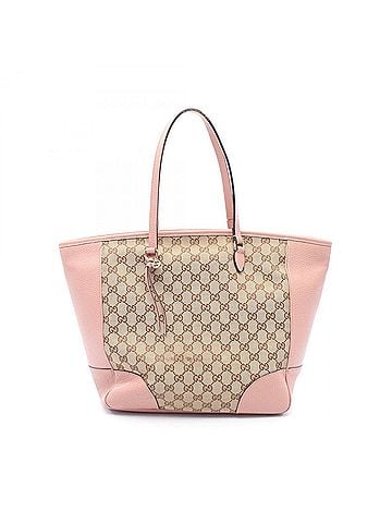 Gucci Gucci Bree Tote Bag Handbag Canvas Leather Women's Beige Brown Pink 449242 (view 1)