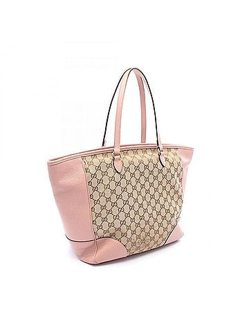 Gucci Gucci Bree Tote Bag Handbag Canvas Leather Women's Beige Brown Pink 449242 (view 2)