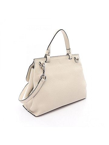 Gucci Gucci Bamboo Daily 2-Way Handbag, Leather, Women's, Ivory, 370831 (view 2)