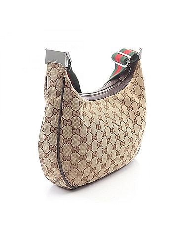 Gucci Gucci GUCCI Sherry Line GG Canvas Shoulder Bag Handbag Leather Women's Beige/Brown 122790 (view 2)