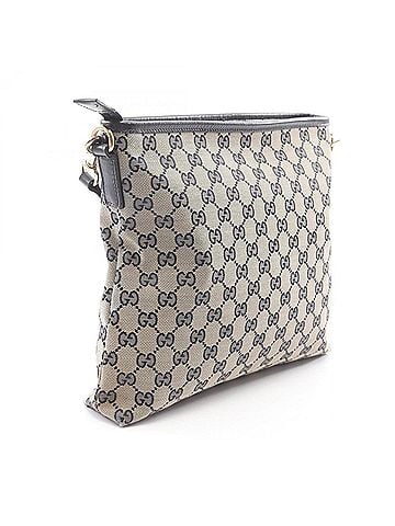 Gucci Gucci GUCCI Sherry Line GG Canvas Shoulder Bag Handbag Leather Women's Beige/Navy 388926 (view 2)