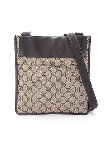 Gucci Gucci GG Supreme Shoulder Bag/Handbag, Coated Canvas and Leather, Women's, Beige/Brown, 27639 (view 1)