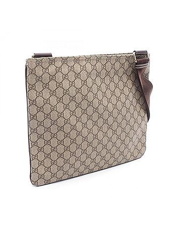 Gucci Gucci GG Supreme Shoulder Bag/Handbag, Coated Canvas and Leather, Men's/Women's, Beige/Brown, 201446 (view 2)