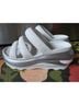 Crocs White Silver Sandals Size 8 - photo 3