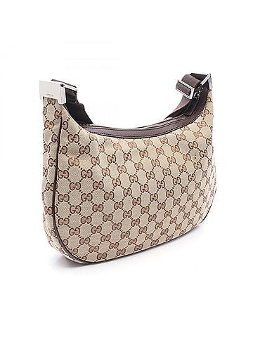 Gucci Gucci GG Canvas Shoulder Bag/Handbag, and Leather, Women's, Beige/Brown, Item No. 122790 (view 2)