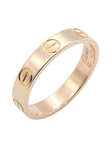 Cartier Cartier Mini Love Ring, 18K Pink Gold (PG), Women's, Tone, B4085249 (view 1)