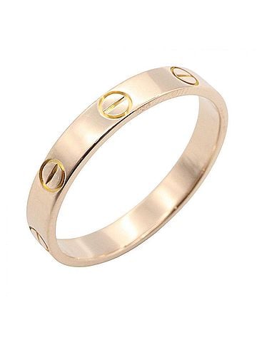 Cartier Cartier Mini Love Ring, 18K Pink Gold (PG), Men's/Women's, Tone, B40852690 (view 1)
