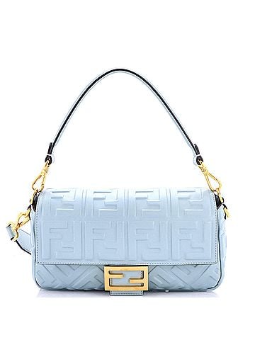 Fendi Baguette NM Bag Zucca Embossed Leather Medium (view 1)