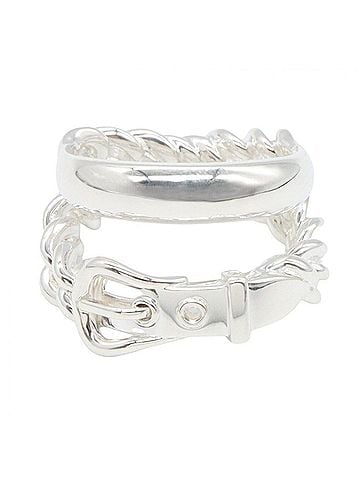 Hermès Hermes HERMES Boucles Sellier Inflexible Ring - Ring/Finger Sterling Silver 925 Women's Tone (view 2)