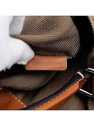 Burberry Medium Mega Check Canvas Ashby Bucket Bag (view 2)