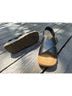 Fly 100% Leather Black Sandals Size EU 39 - photo 3