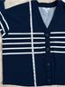SPANX Stripes Blue White Cardigan Size 1X - photo 7