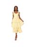 Lulus Print Yellow Casual Dress Size M - photo 1