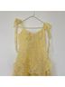 Lulus Print Yellow Casual Dress Size M - photo 4