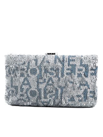 Chanel Satin Sequin Embroidered La Pausa Evening Clutch (view 1)