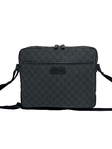 Gucci GUCCI GG Supreme Leather Shoulder Bag, Sacoche, Business Messenger Black 32143 (view 1)