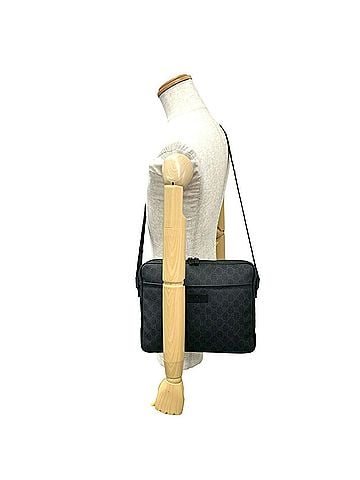 Gucci GUCCI GG Supreme Leather Shoulder Bag, Sacoche, Business Messenger Black 32143 (view 2)