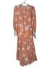 Hunter Bell 100% Silk 100% Silk Floral Multi Color Cocktail Dress Size 0 - photo 1