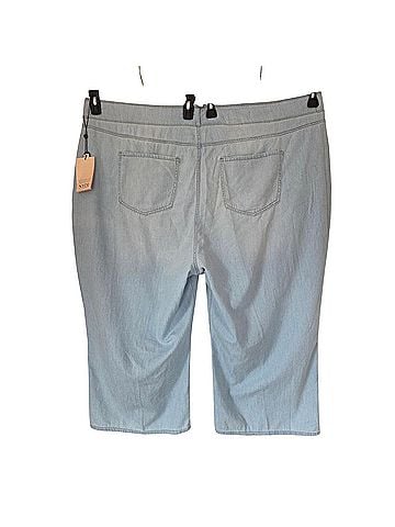 NYDJ Plus Brigitte Wide Leg Cropped Denim Casual Pants (view 2)