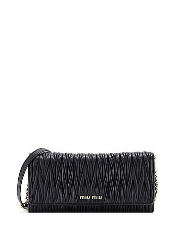 Miu Miu Flap Crossbody Bag Matelasse Leather Small (view 1)