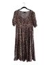 Torrid Animal Print Black Orange Casual Dress Size 0X - photo 1
