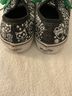 Vans 100% Canvas Graphic Black White Green Sneakers Size 5 1/2 - photo 4