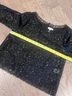 Joie 84% Nylon 16% Metallic Fiber 100% Polyester Black 3/4 Sleeve Blouse Size L - photo 7