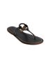 Bernardo 100% Leather Black Flip Flops Size 9 - photo 1