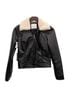 Aritzia 100% Polyurethane 100% Polyester 100% Cupro 67% Polyester 33% Acrylic Black Jacket Size S - photo 1