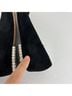 Escada 100% Suede Black Flats Size EU 39 - photo 7