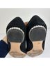 Escada 100% Suede Black Flats Size EU 39 - photo 14