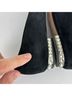 Escada 100% Suede Black Flats Size EU 39 - photo 9