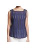 Veronica Beard 100% Silk Solid Blue Sleeveless T-Shirt Size 4 - photo 9