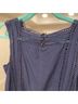 Veronica Beard 100% Silk Solid Blue Sleeveless T-Shirt Size 4 - photo 5
