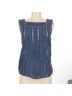 Veronica Beard 100% Silk Solid Blue Sleeveless T-Shirt Size 4 - photo 14