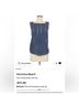 Veronica Beard 100% Silk Solid Blue Sleeveless T-Shirt Size 4 - photo 11